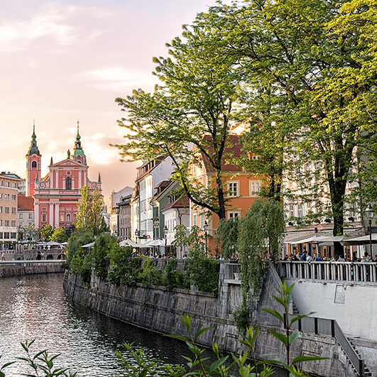 Hanging out in Ljubljana
